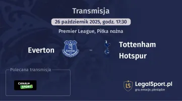 Everton - Tottenham Hotspur gdzie oglądać?