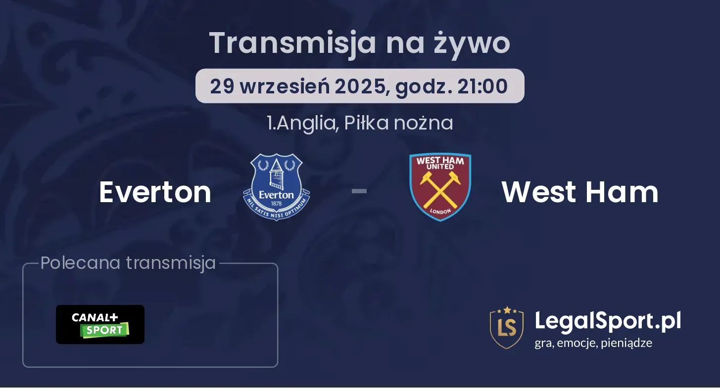 Everton - West Ham gdzie oglądać?
