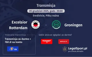 Excelsior Rotterdam - Groningen gdzie oglądać? (05.12)