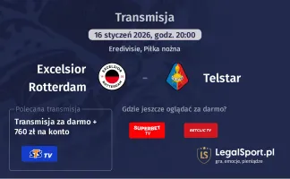 Excelsior Rotterdam - Telstar gdzie oglądać? (16.01)