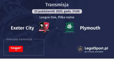 Exeter City - Plymouth gdzie oglądać?