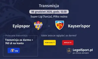 Eyüpspor - Kayserispor gdzie oglądać? (06.12)