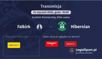Falkirk - Hibernian gdzie oglądać? (24.01)