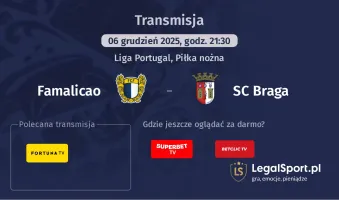 Famalicao - SC Braga gdzie oglądać? (06.12)