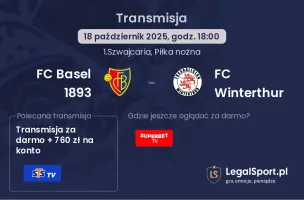 FC Basel 1893 - FC Winterthur gdzie oglądać?