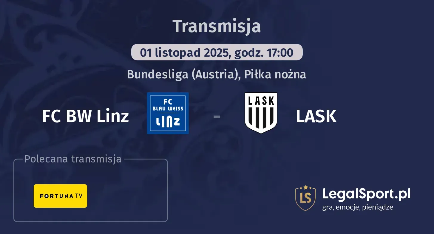 FC BW Linz - LASK Transmisje