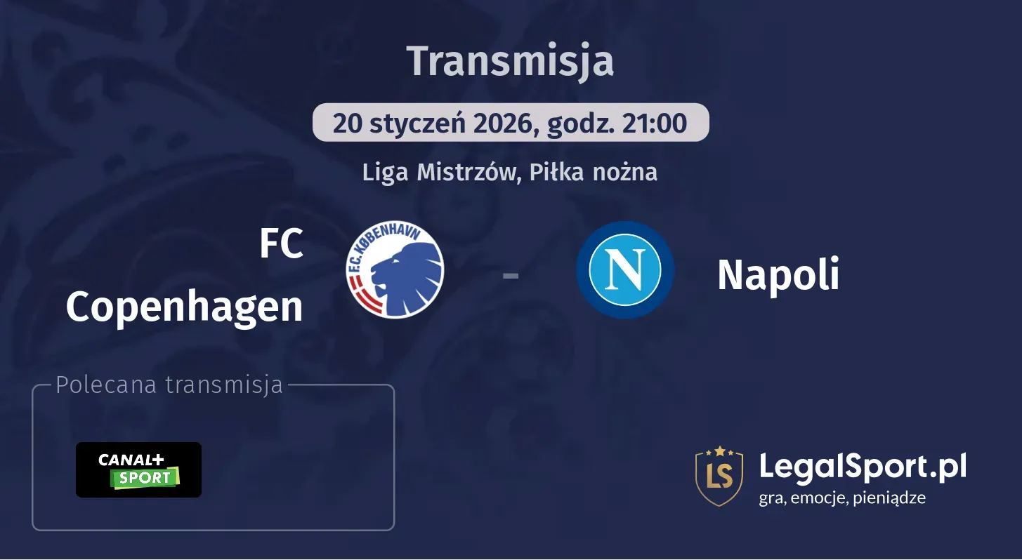FC Copenhagen - Napoli Transmisje