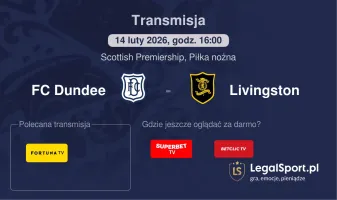 FC Dundee - Livingston gdzie oglądać? (14.02)