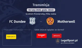 FC Dundee - Motherwell gdzie oglądać? (04.02)