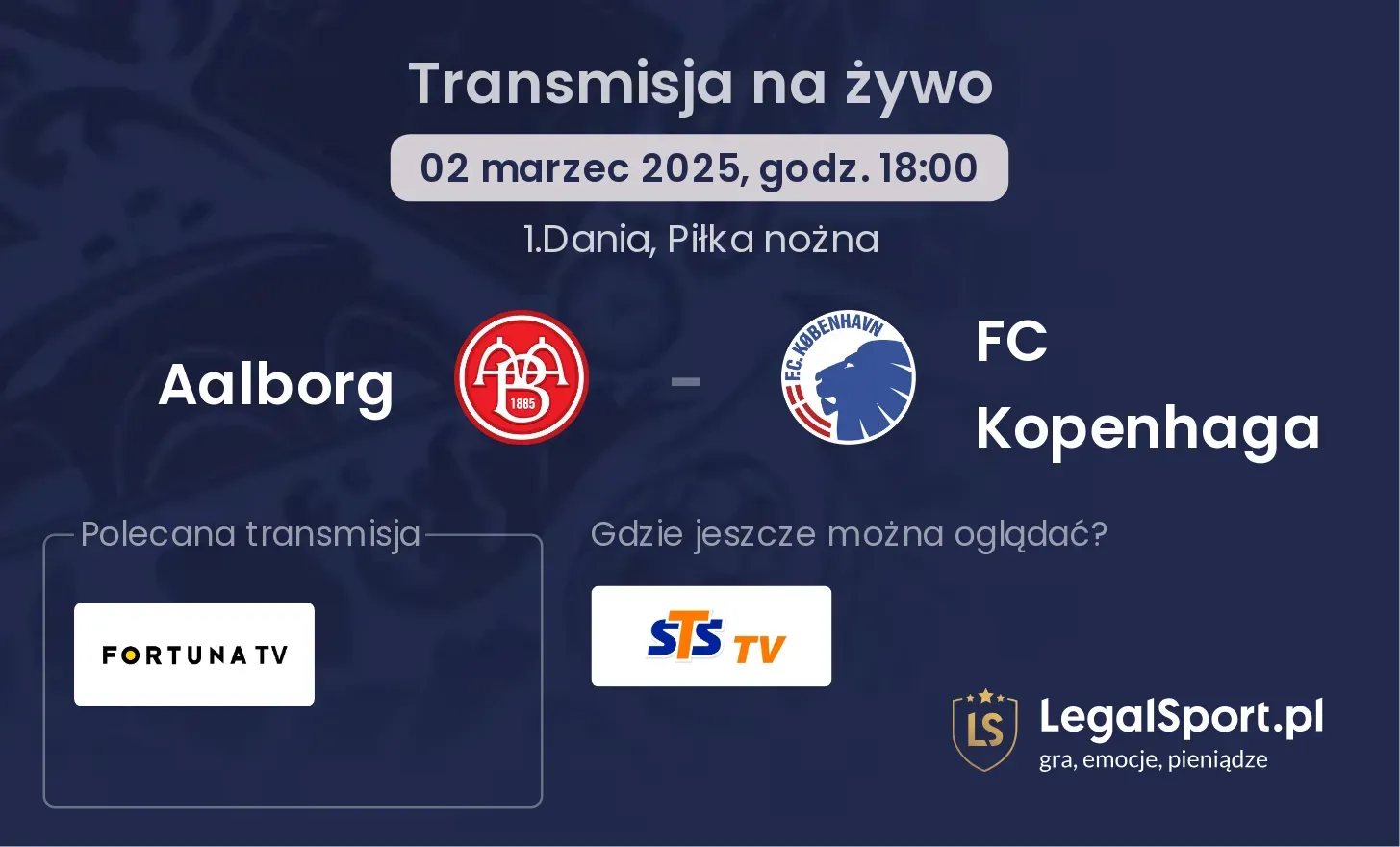 Aalborg - FC Kopenhaga gdzie oglądać transmisję?