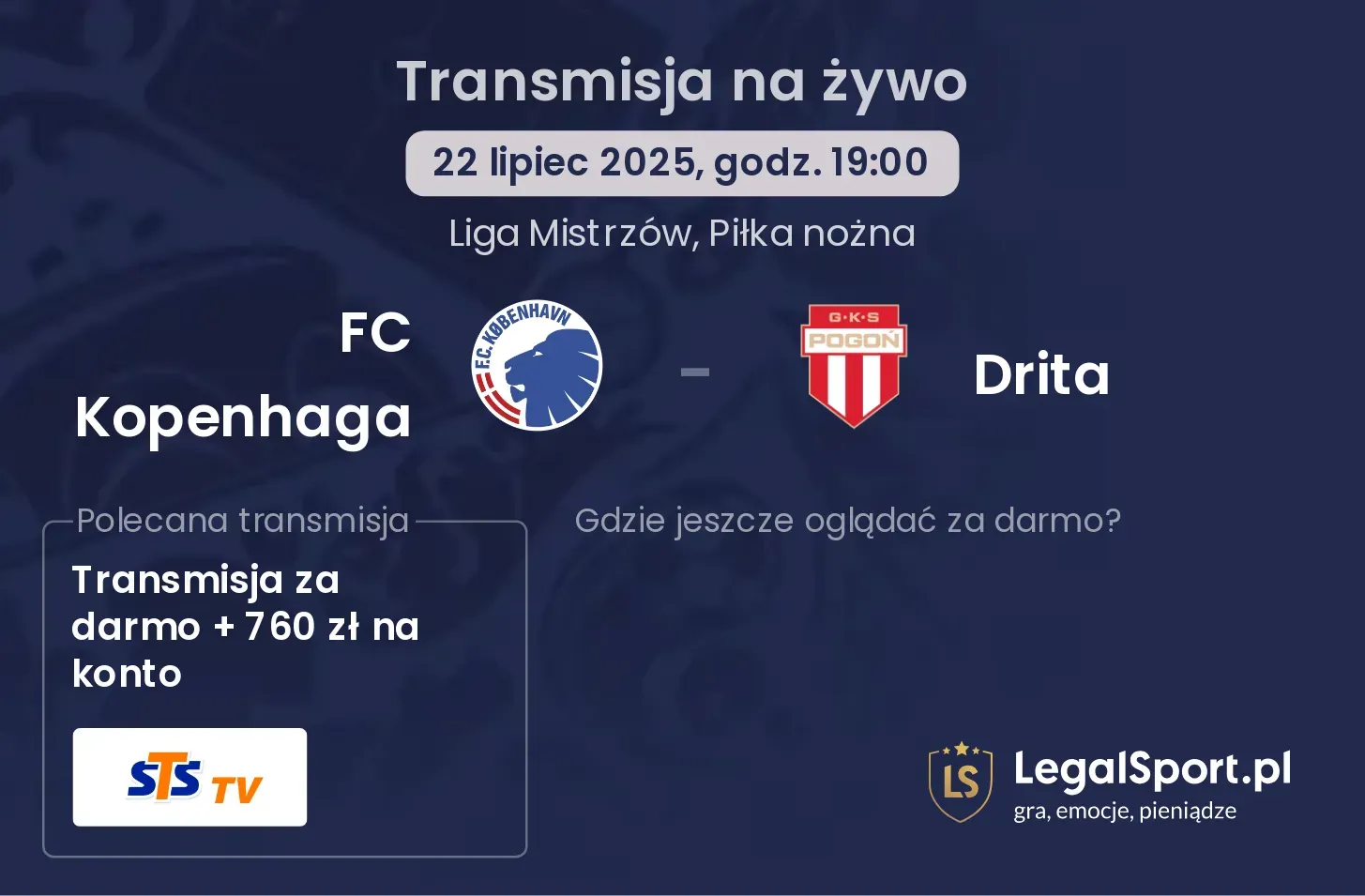 FC Kopenhaga - Drita transmisja na żywo
