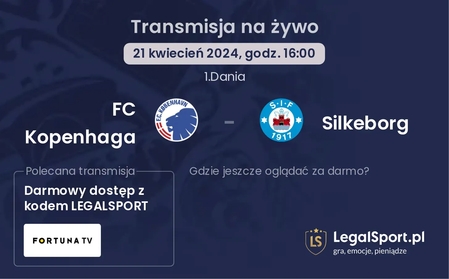 FC Kopenhaga - Silkeborg transmisja na żywo