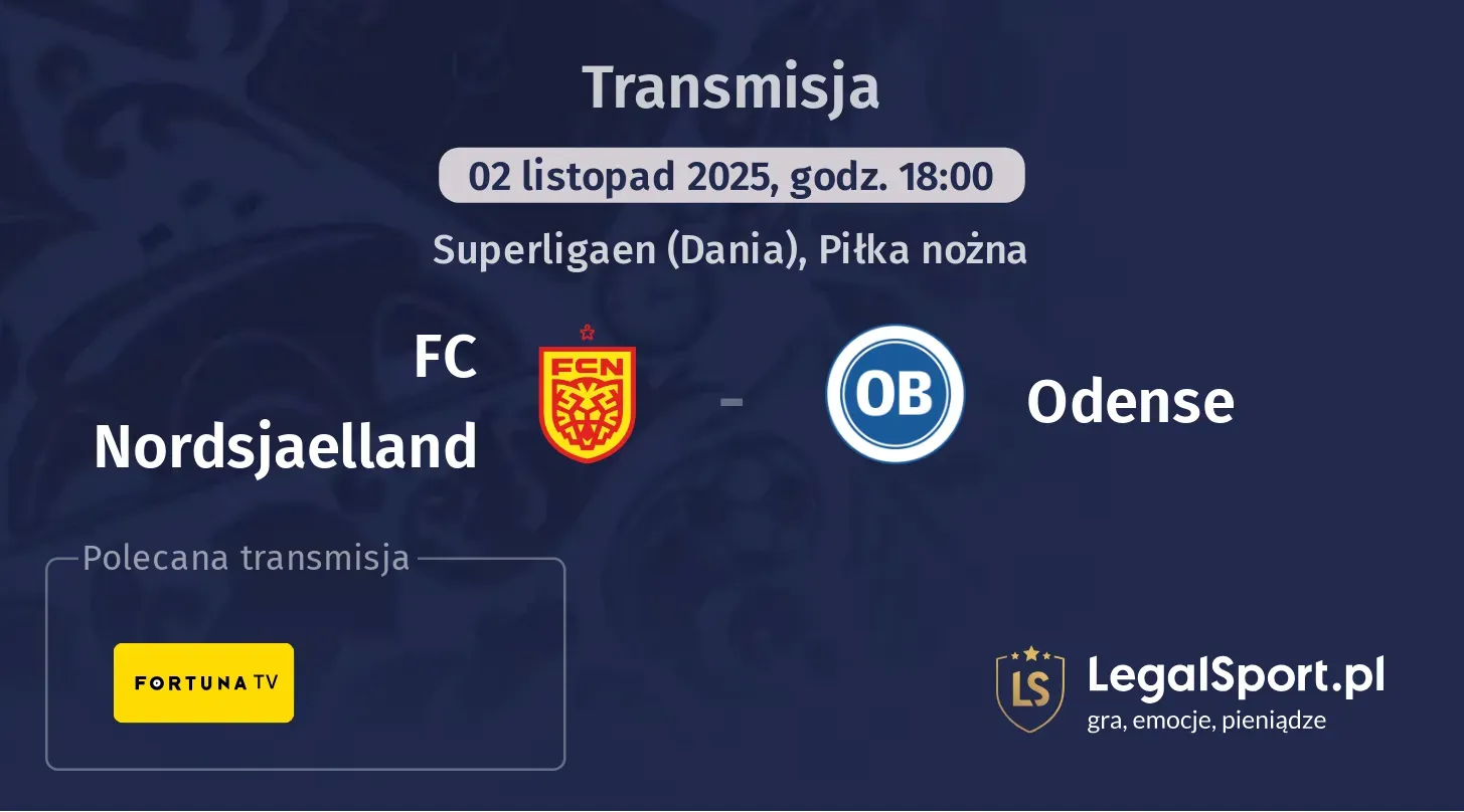 FC Nordsjaelland - Odense Transmisje