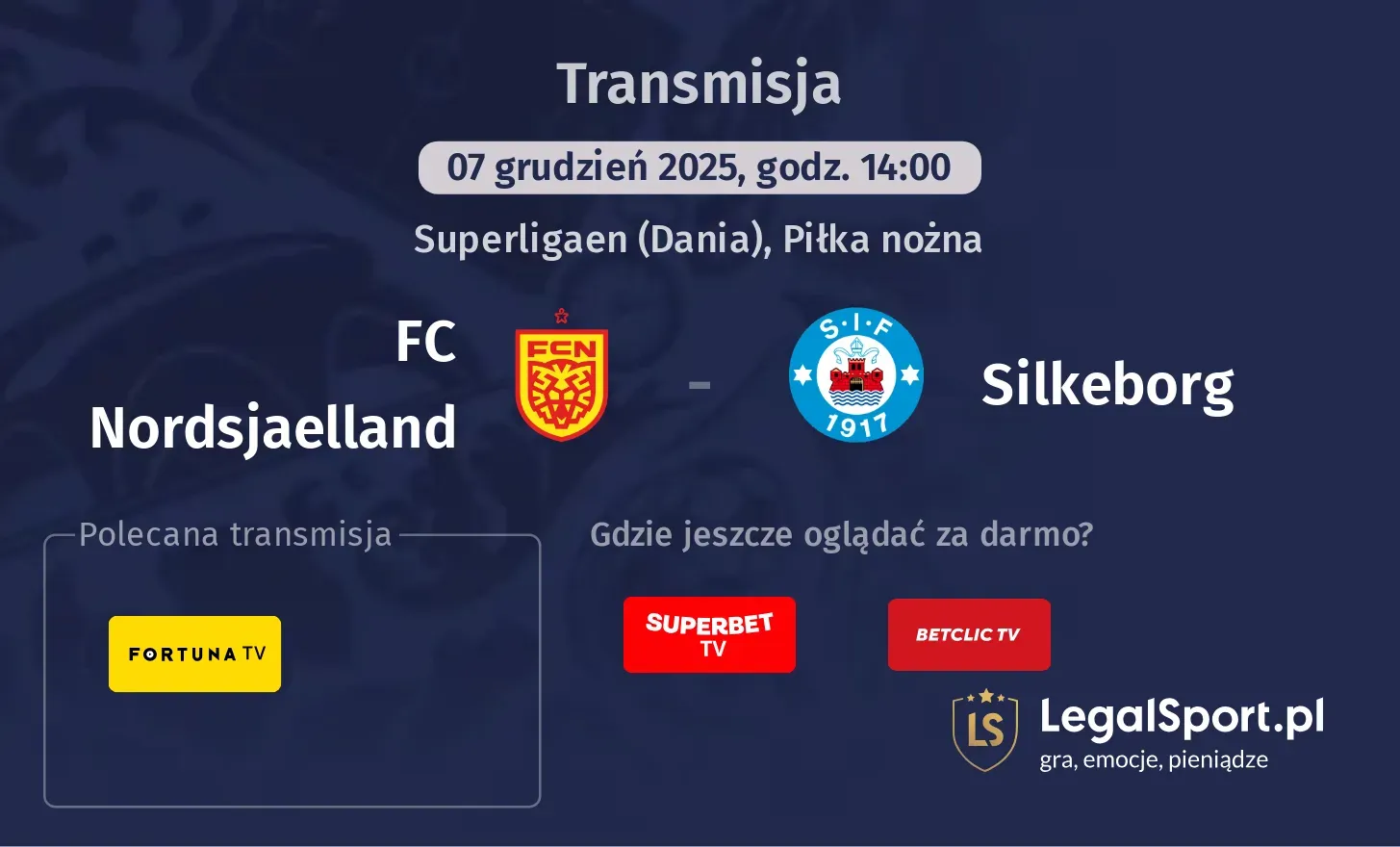 FC Nordsjaelland - Silkeborg Transmisje