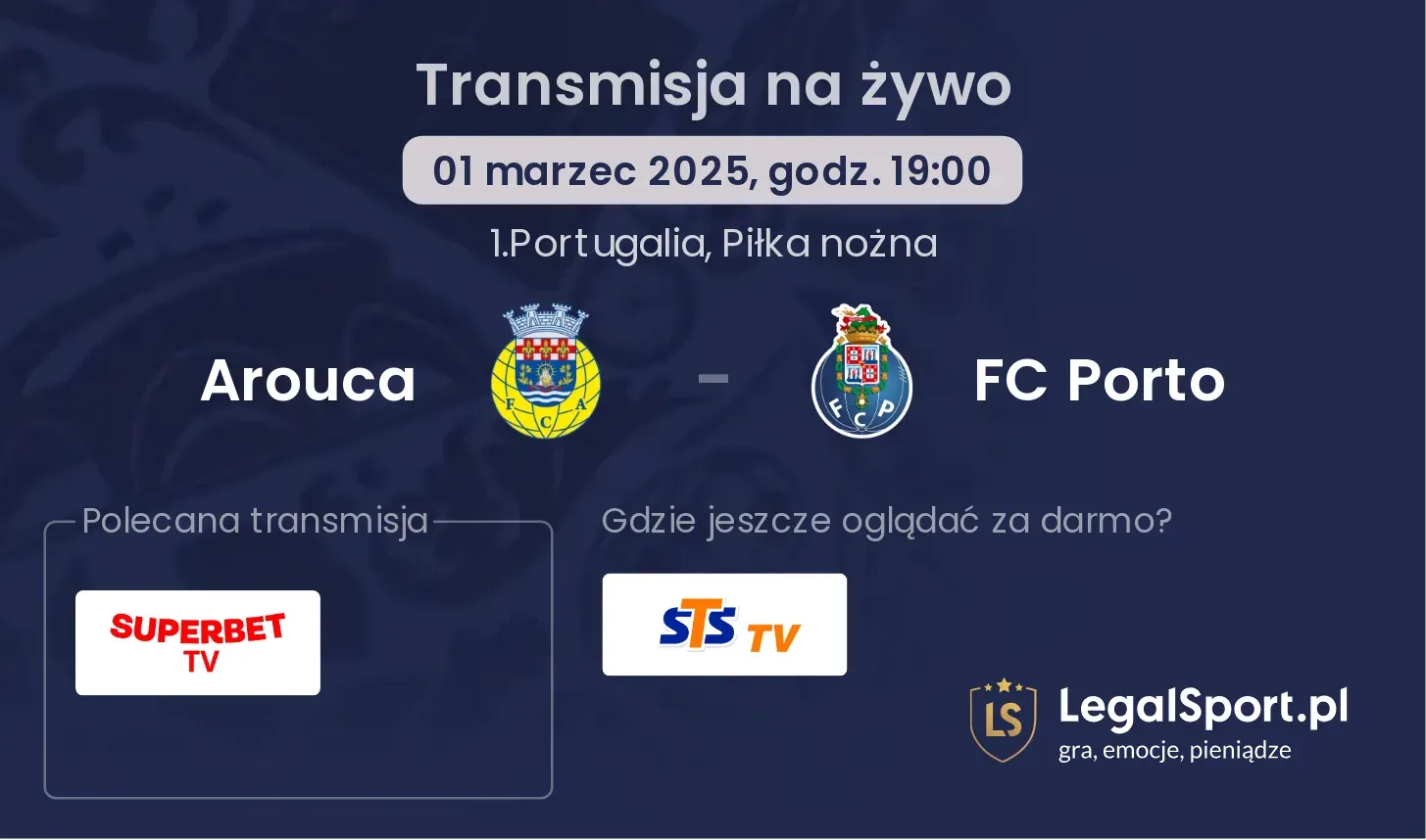 Arouca - FC Porto gdzie oglądać?