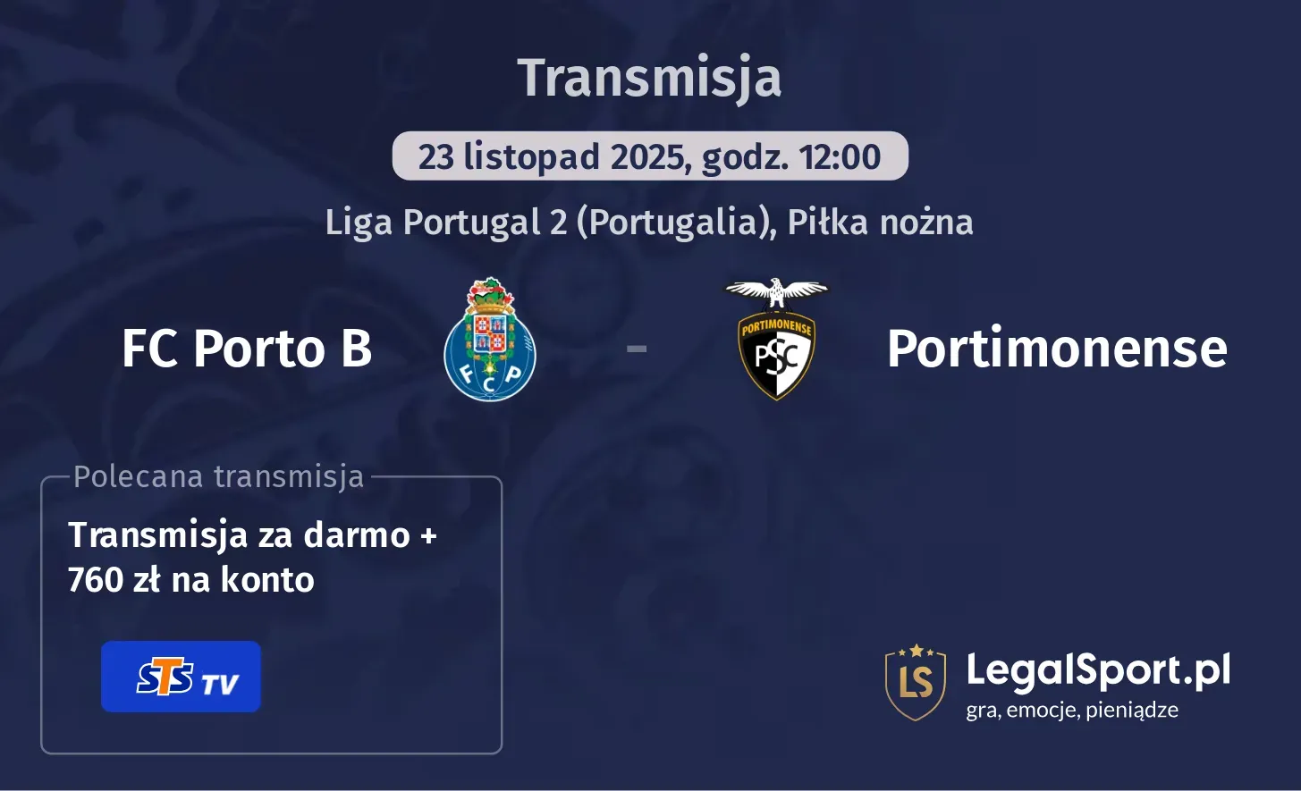 FC Porto B - Portimonense Transmisje