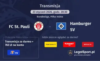 FC St. Pauli - Hamburger SV gdzie oglądać? (23.01)