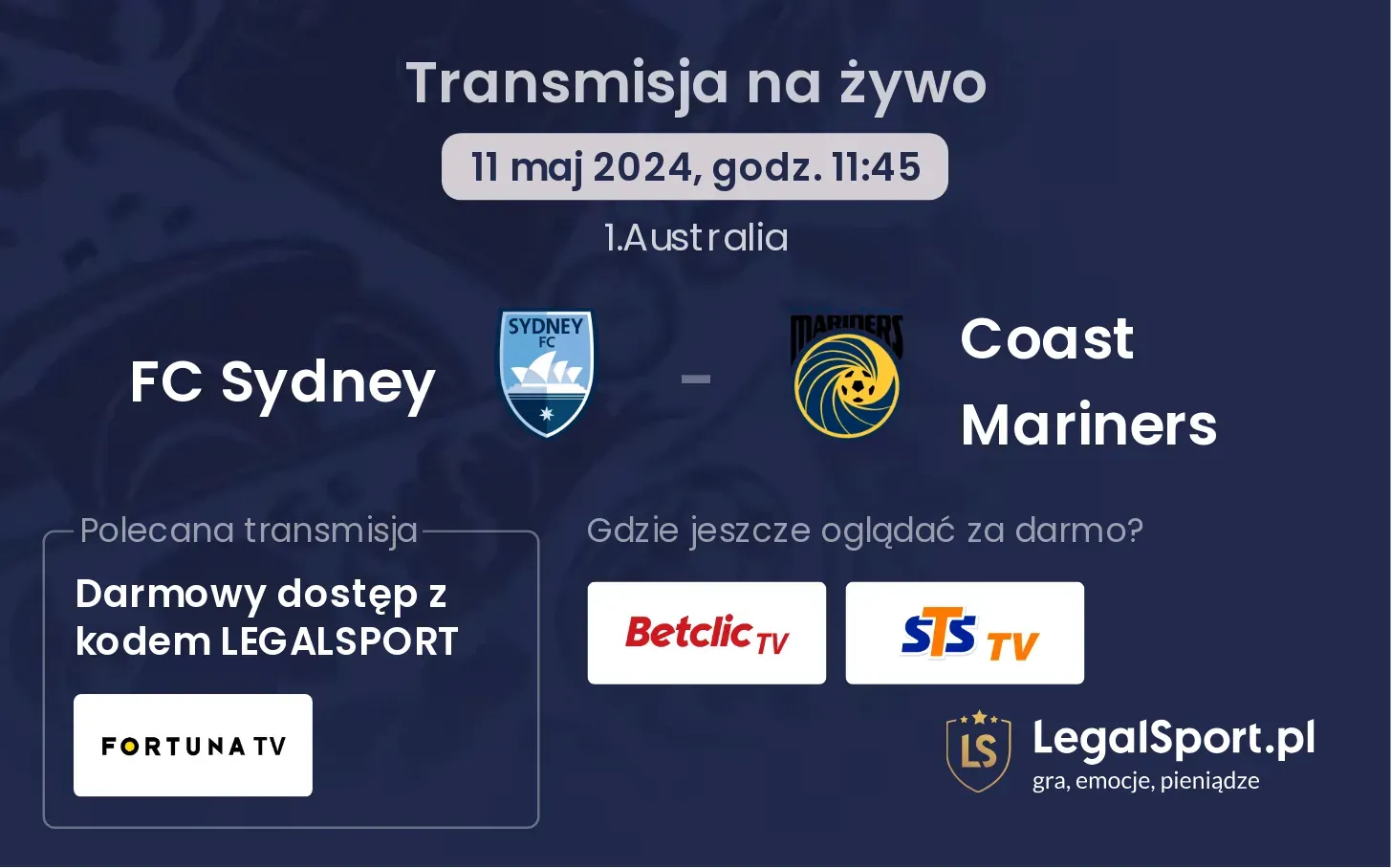FC Sydney - Coast Mariners
