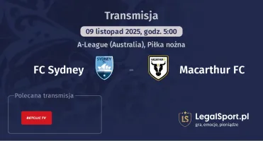 FC Sydney - Macarthur FC gdzie oglądać? (09.11)