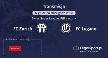 FC Zurich - FC Lugano gdzie oglądać? (17.12)