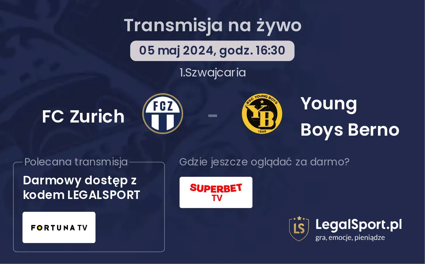 FC Zurich - Young Boys Berno transmisja na żywo
