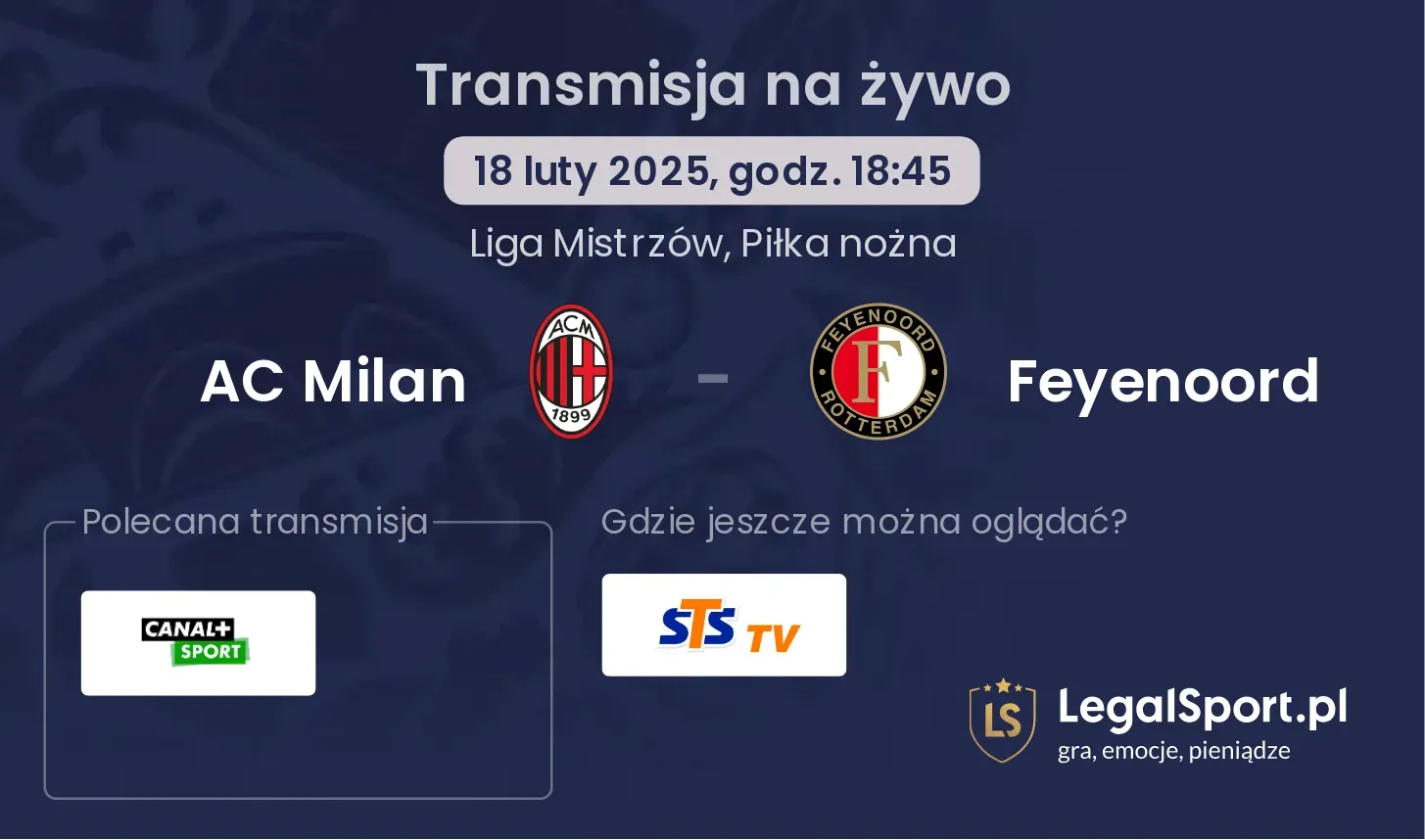 AC Milan - Feyenoord gdzie oglądać?