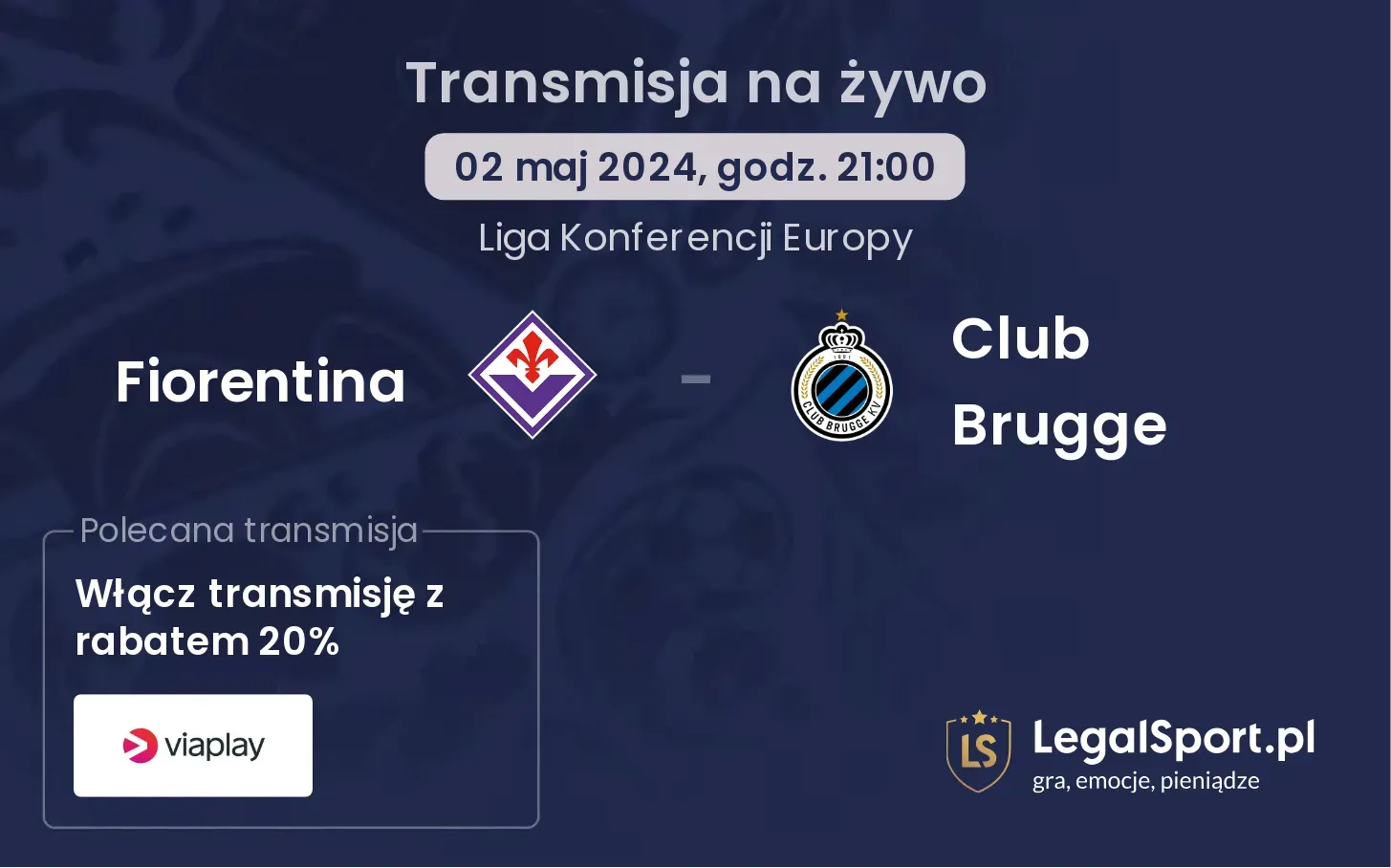 Fiorentina - Club Brugge transmisja na żywo