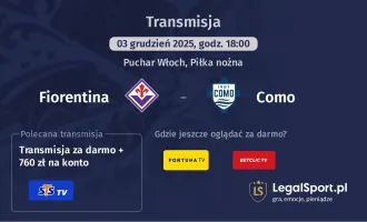 Fiorentina - Como gdzie oglądać? (03.12)