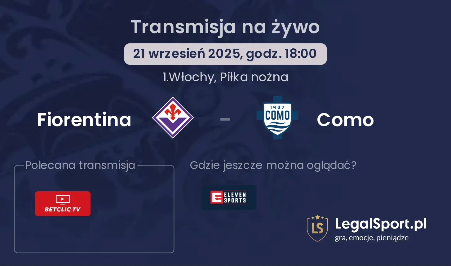 Fiorentina - Como gdzie oglądać?