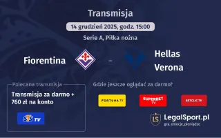 Fiorentina - Hellas Verona gdzie oglądać? (14.12)