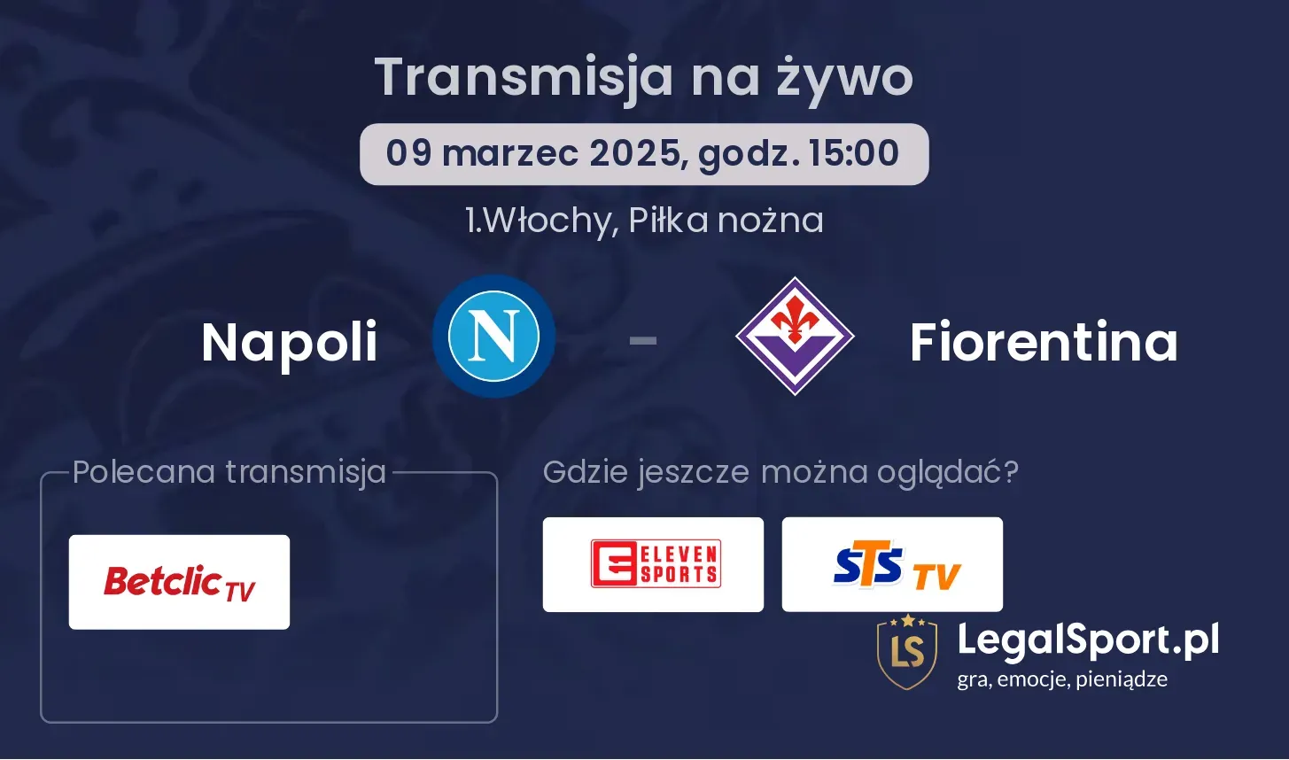 Napoli - Fiorentina gdzie oglądać?