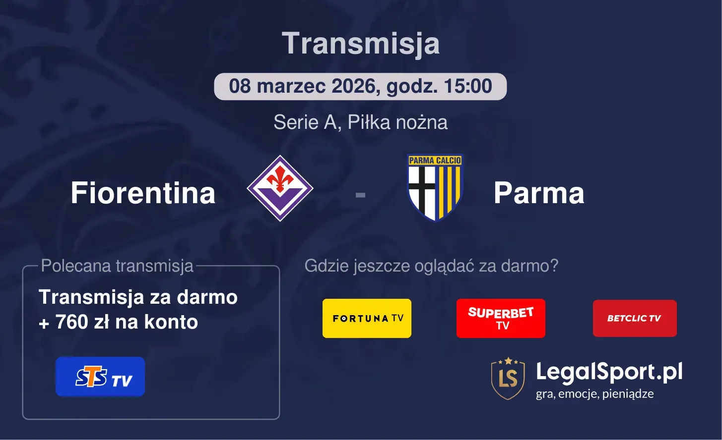 Fiorentina - Parma Transmisje