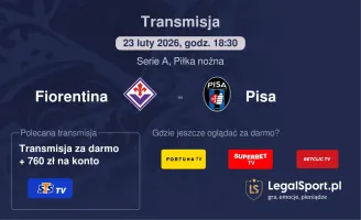 Fiorentina - Pisa gdzie oglądać (23.02.2026)