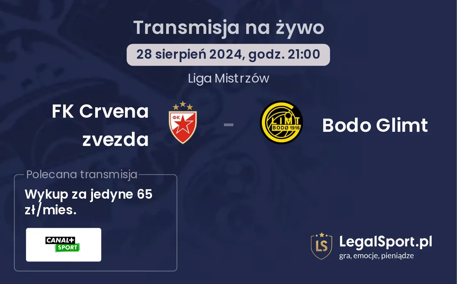 FK Crvena zvezda - Bodo Glimt gdzie oglądać? 28.08, godz. 21:00