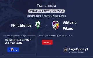 FK Jablonec - Viktoria Pilzno gdzie oglądać? (23.11)