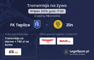 FK Teplice - Zlin gdzie oglądać?