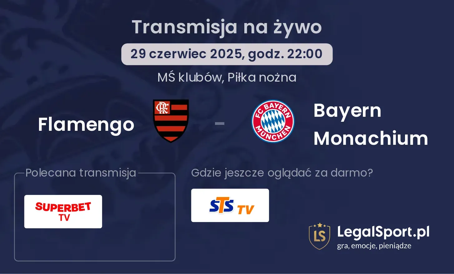 Flamengo - Bayern Monachium gdzie oglądać?