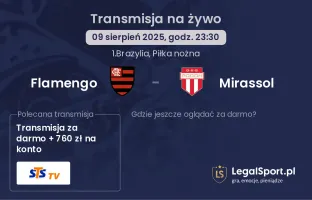 Flamengo - Mirassol gdzie oglądać?
