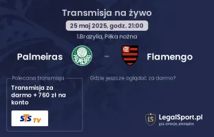 Palmeiras - Flamengo gdzie oglądać transmisję?