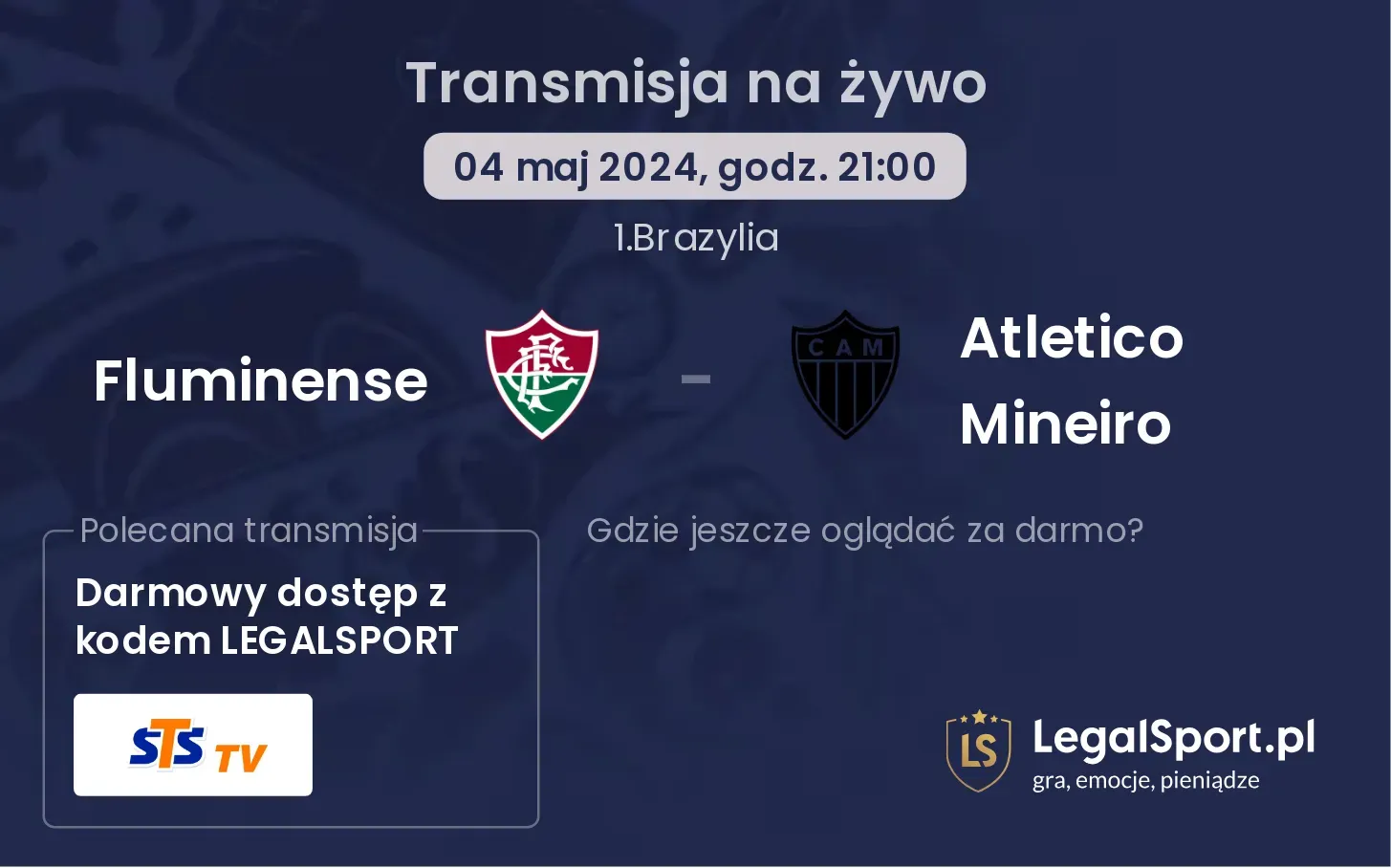 Fluminense - Atletico Mineiro transmisja na żywo