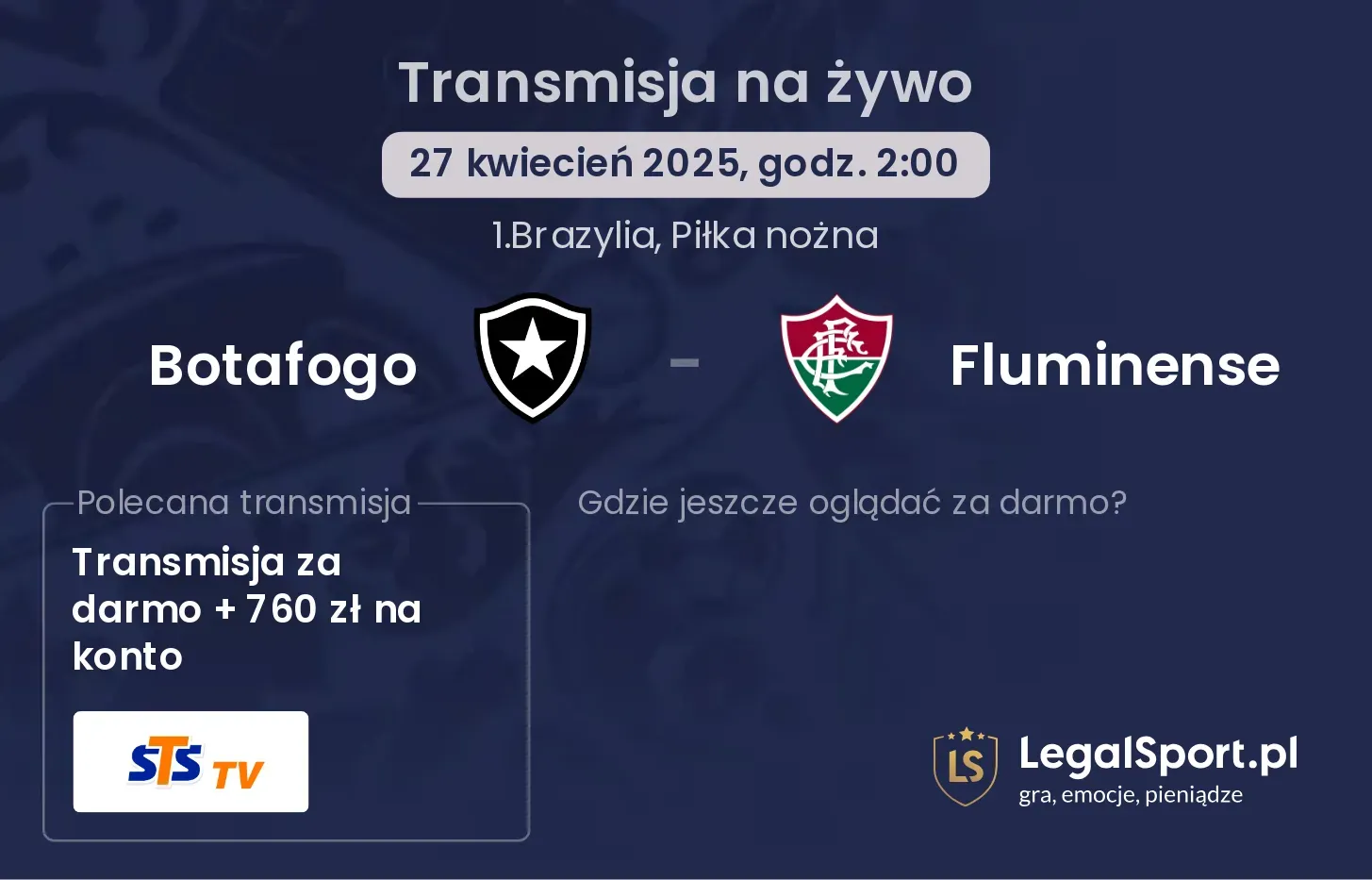 Botafogo - Fluminense gdzie oglądać?