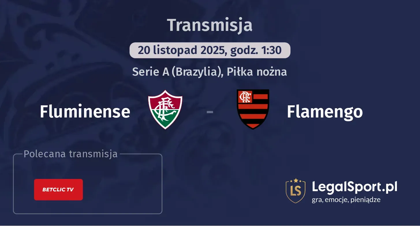 Fluminense - Flamengo Transmisje