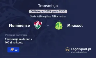 Fluminense - Mirassol gdzie oglądać? (06.11)