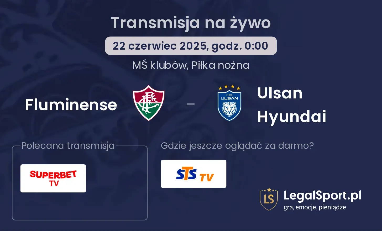 Fluminense - Ulsan Hyundai transmisja na żywo