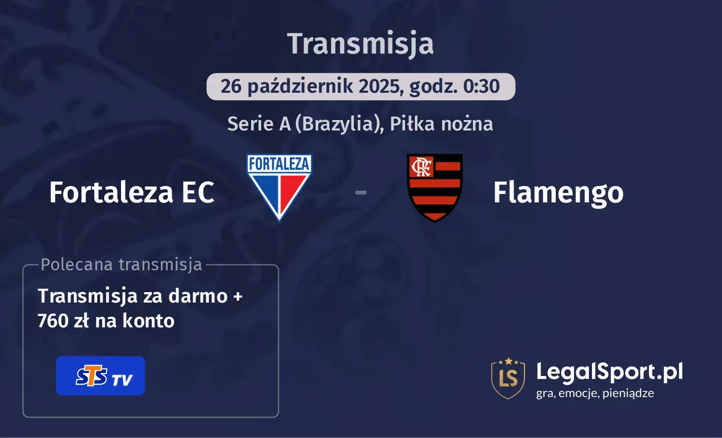 Fortaleza EC - Flamengo gdzie oglądać?