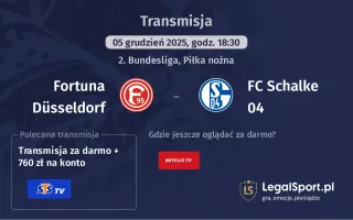 Fortuna Düsseldorf - FC Schalke 04 gdzie oglądać? (05.12)