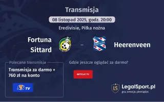 Fortuna Sittard - Heerenveen gdzie oglądać? (08.11)