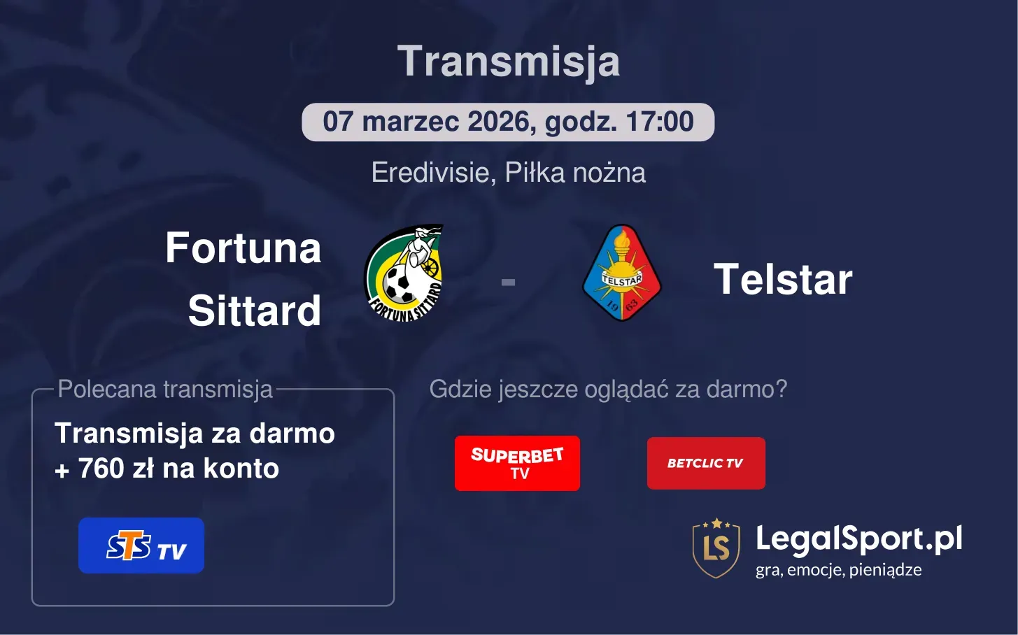 Fortuna Sittard - Telstar Transmisje