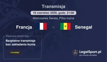 Francja - Senegal gdzie oglądać (16.06.2026)