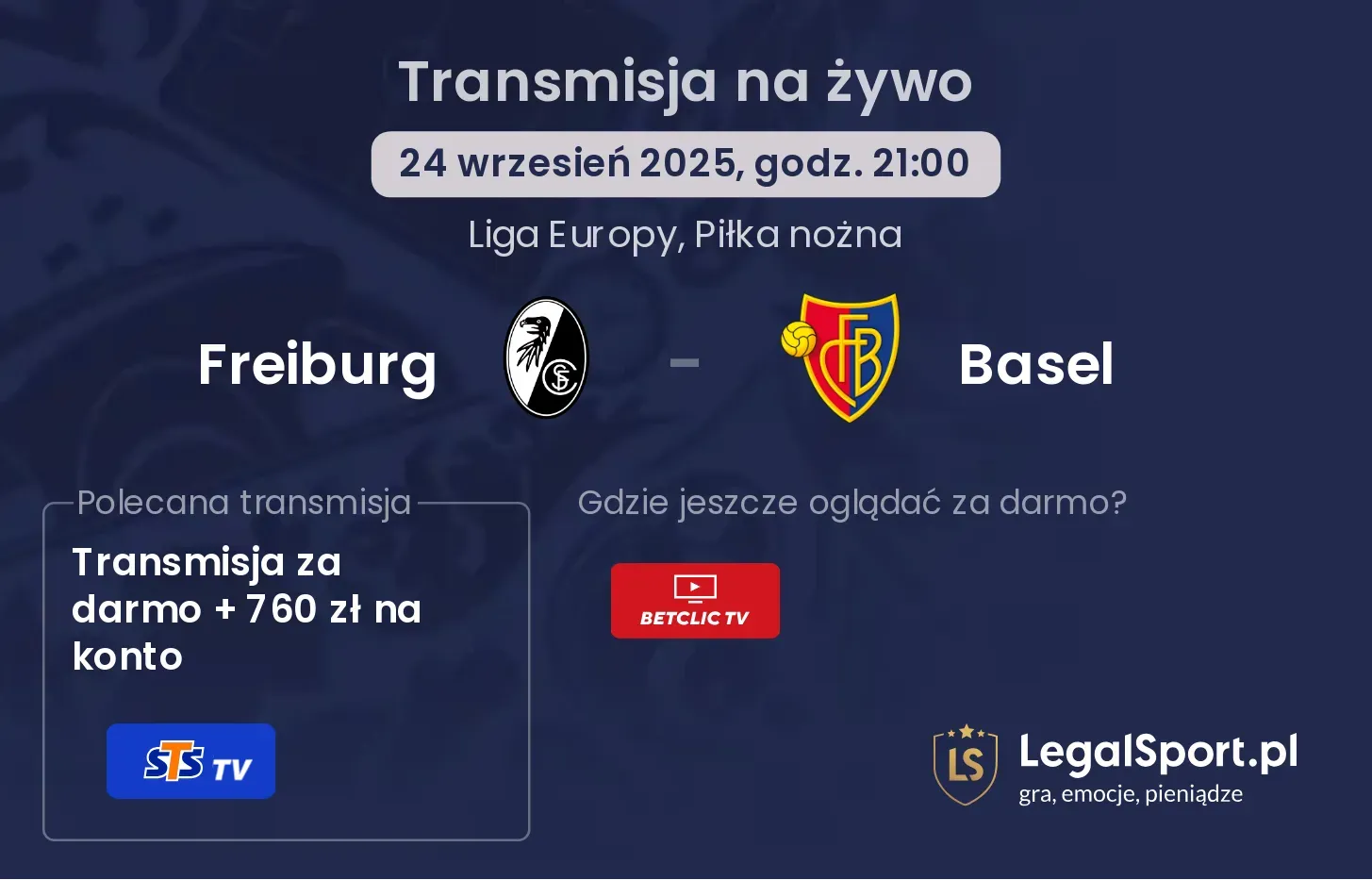 Freiburg - Basel transmisja na żywo